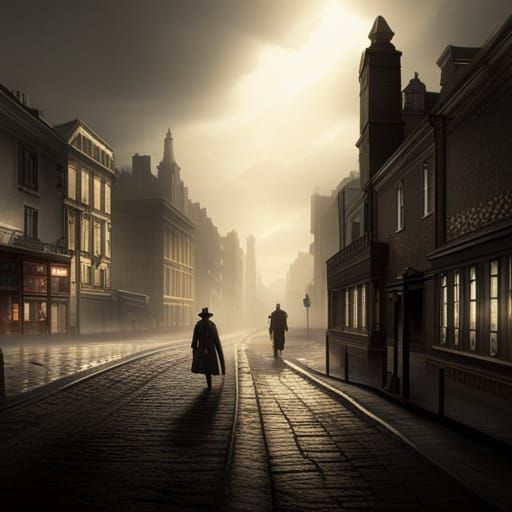 Dramatic Digital Painting of Jack the Ripper
