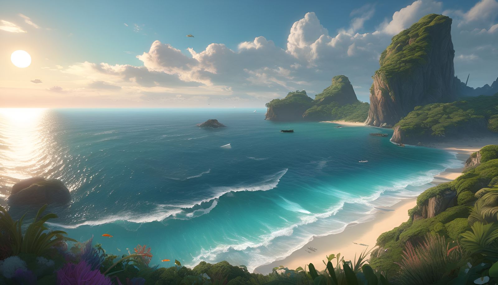 Beautiful Ocean Landscape in 8K Resolution