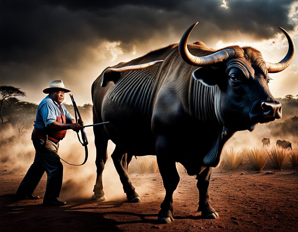 Jackie Gleason's Hyperrealistic Water Buffalo Fight