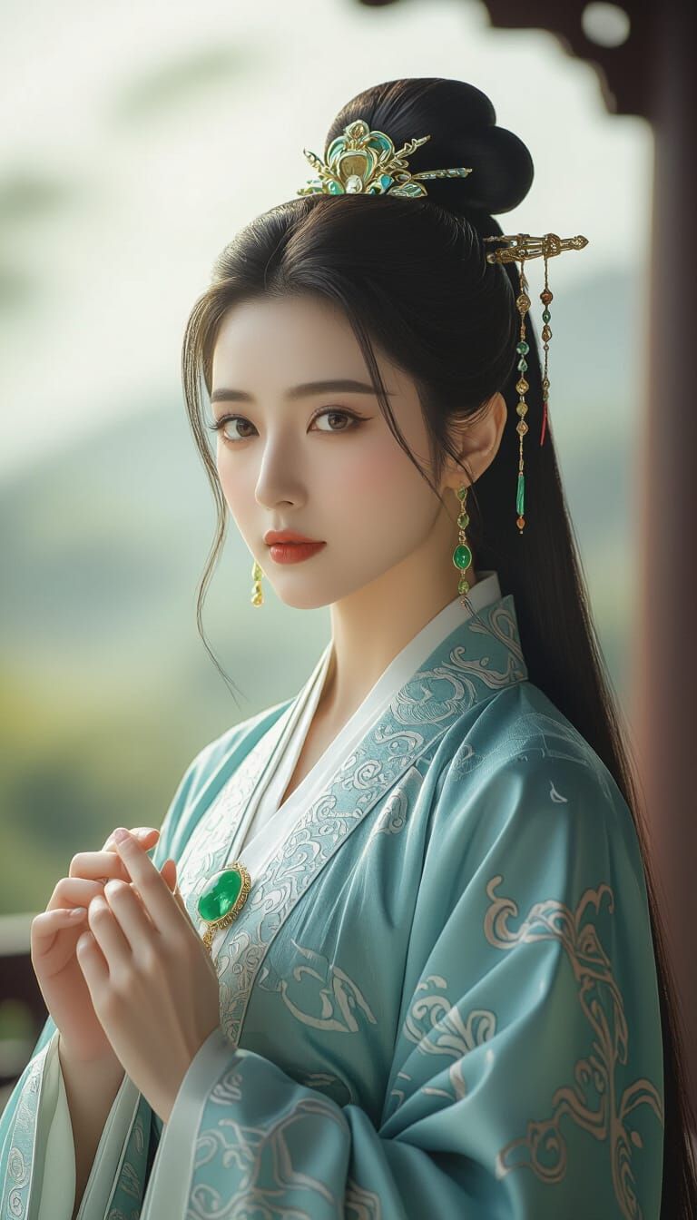 Princess and Dragon: A Cinematic 35mm Film Still