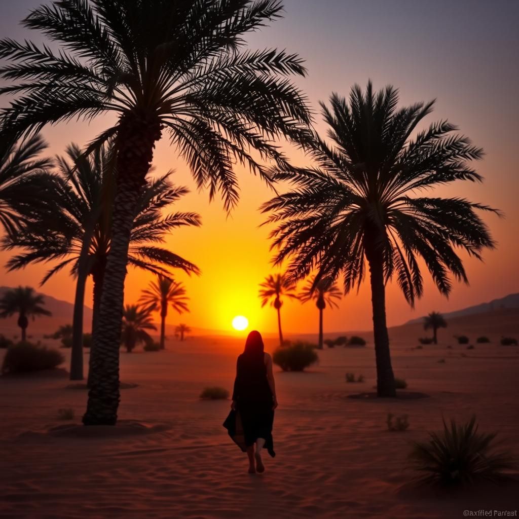 Arabian Oasis Tent in Maxfield Parrish Style