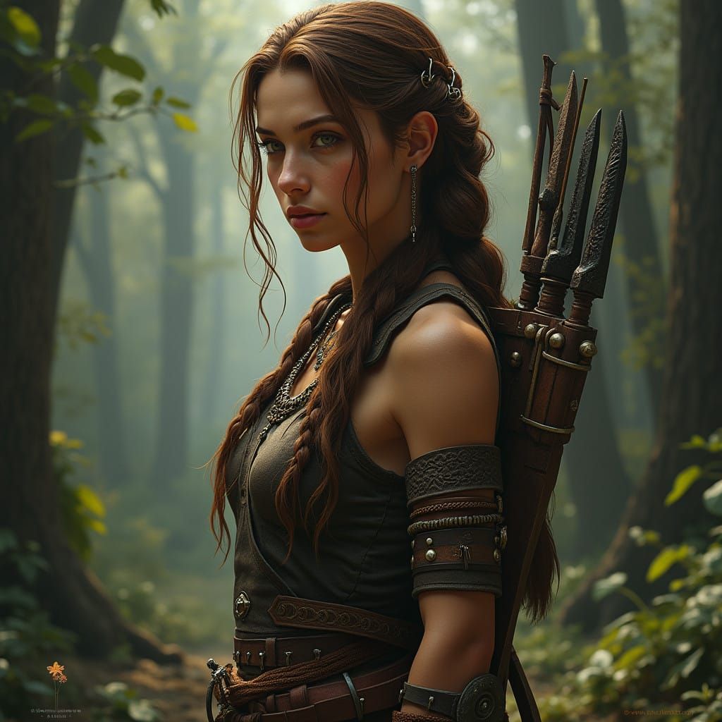 Sculptural Fantasy Warrior Emerges from the Woods