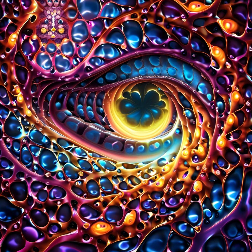 Surreal Jack-o'-Lantern with Intricate Designs