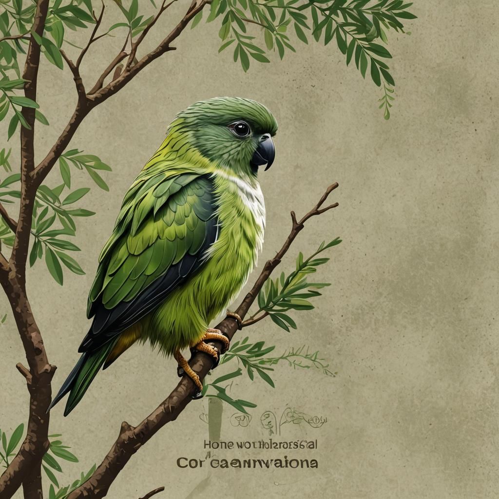 Ngāi Tahu Kākāpō Conservation Logo