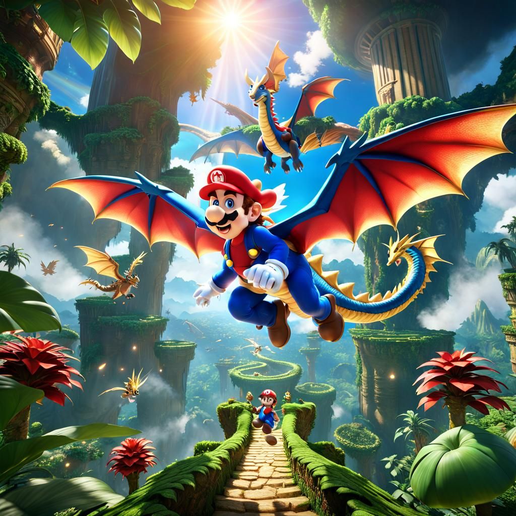 Fly like a Mario dragon 🐉✨