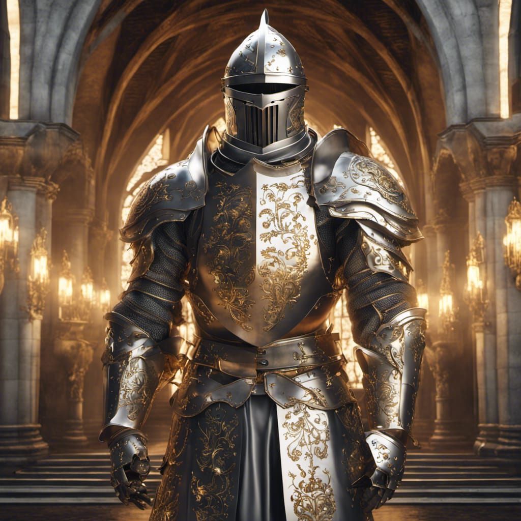 Ornately Stylized Knight in Shining Armor