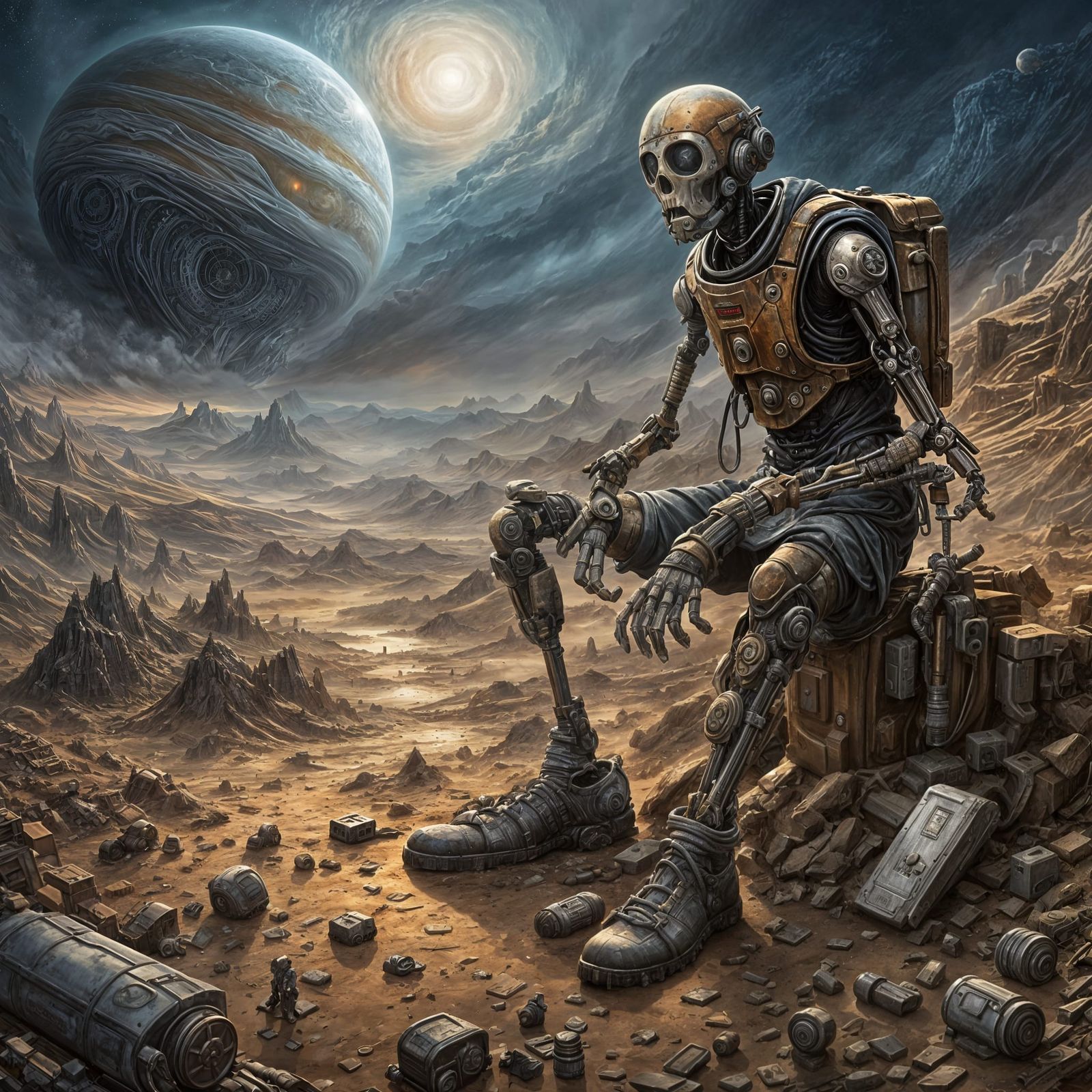 Jupiter Wastelands Rescue: Hyperdetailed Airbrush Art