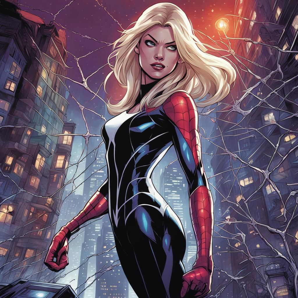 Marvel Spider-Woman Gwen Stacy Comic Art