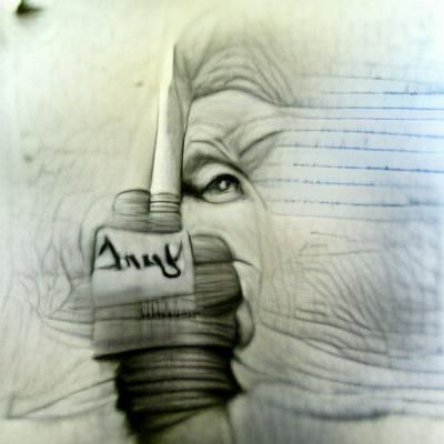 Pencil Sketch of a Hand Holding a Pencil
