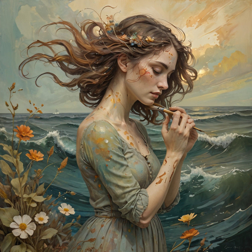 Artist's Palette Reveals Whimsical Seascape