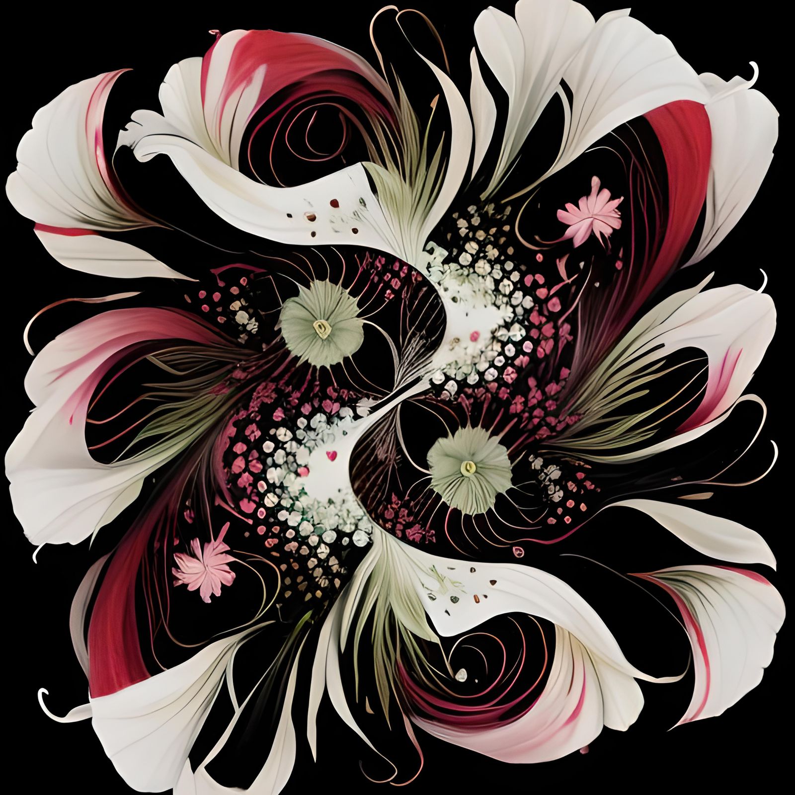 Colorful Calla Lilies with Paint Splatter Cross