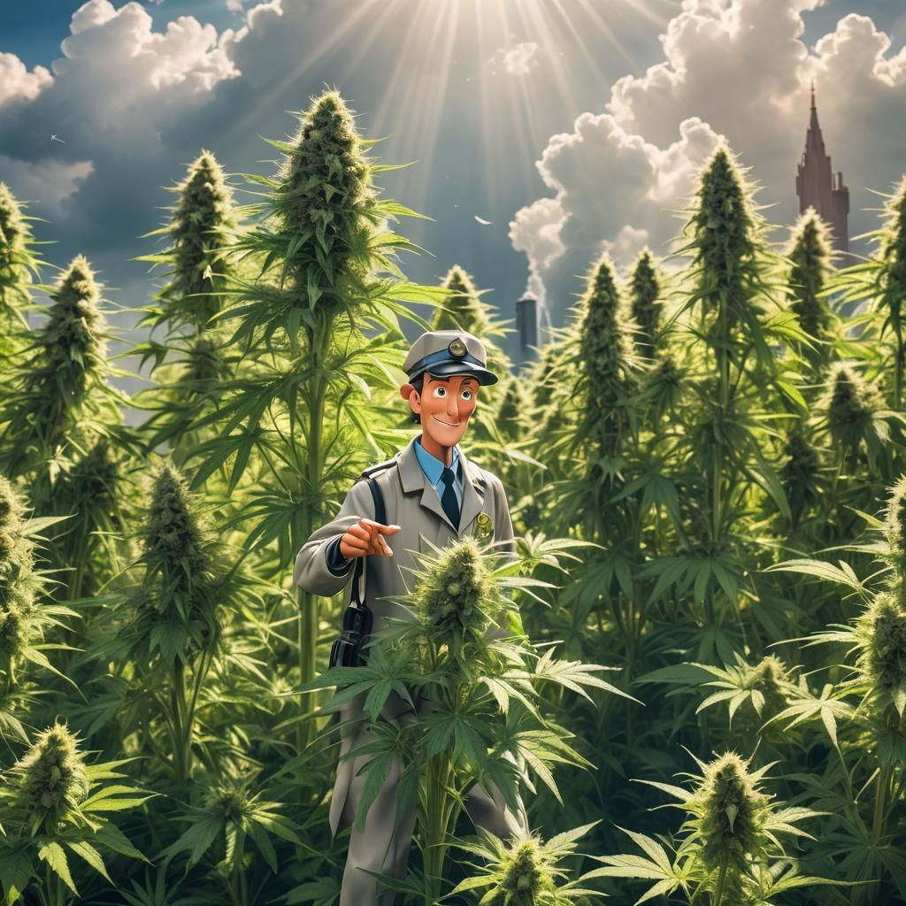 Inspector Gadget in a Divine Cloudscape