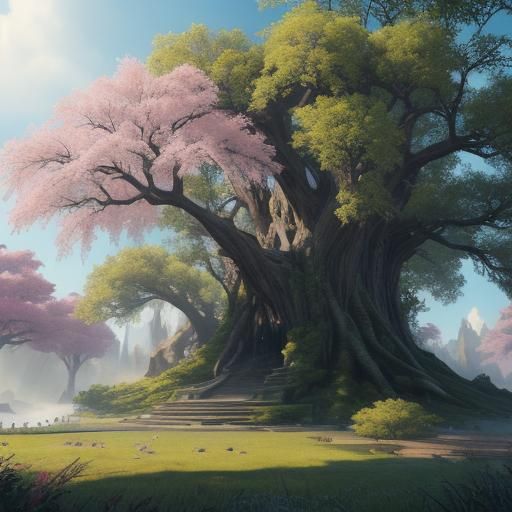 Pink Weeping Willow Tree from Avatar's Pandora