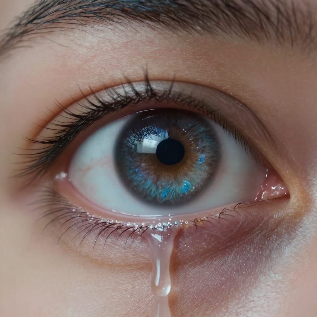 Human Eye Reflecting Galaxy in Surreal Photomanipulation