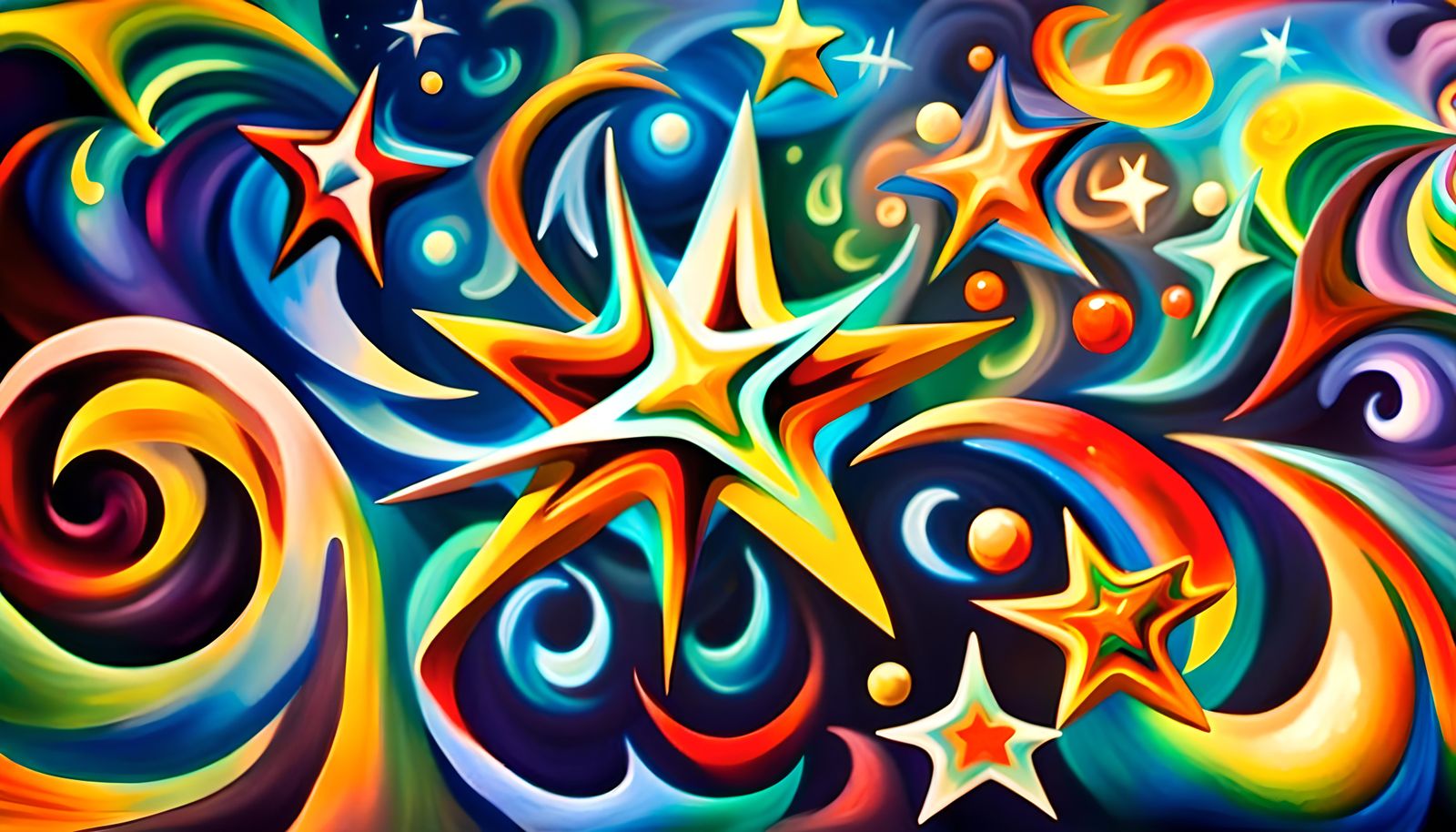 Iridescent Star Cluster in Electromagnetic Plasma: Impasto P...