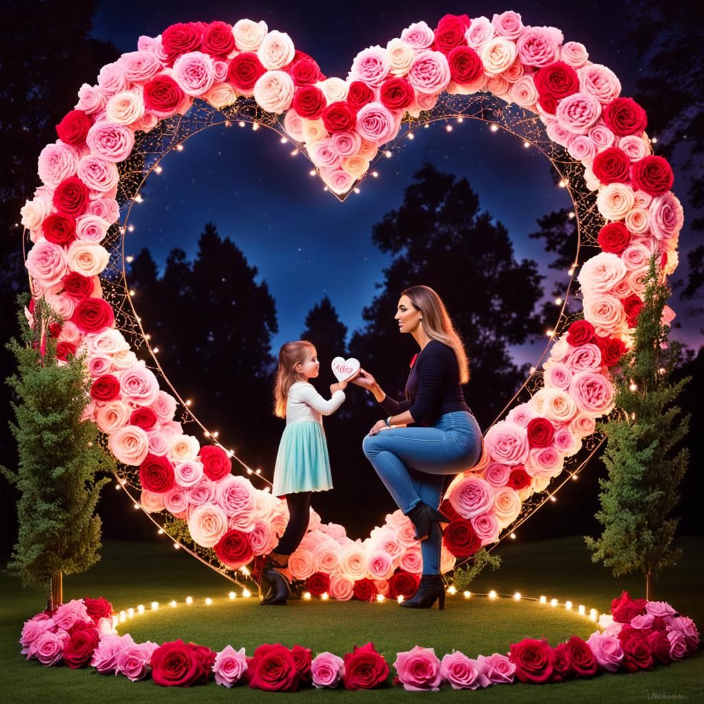 Luminous Fairyland: Mother and Child in Loveheart