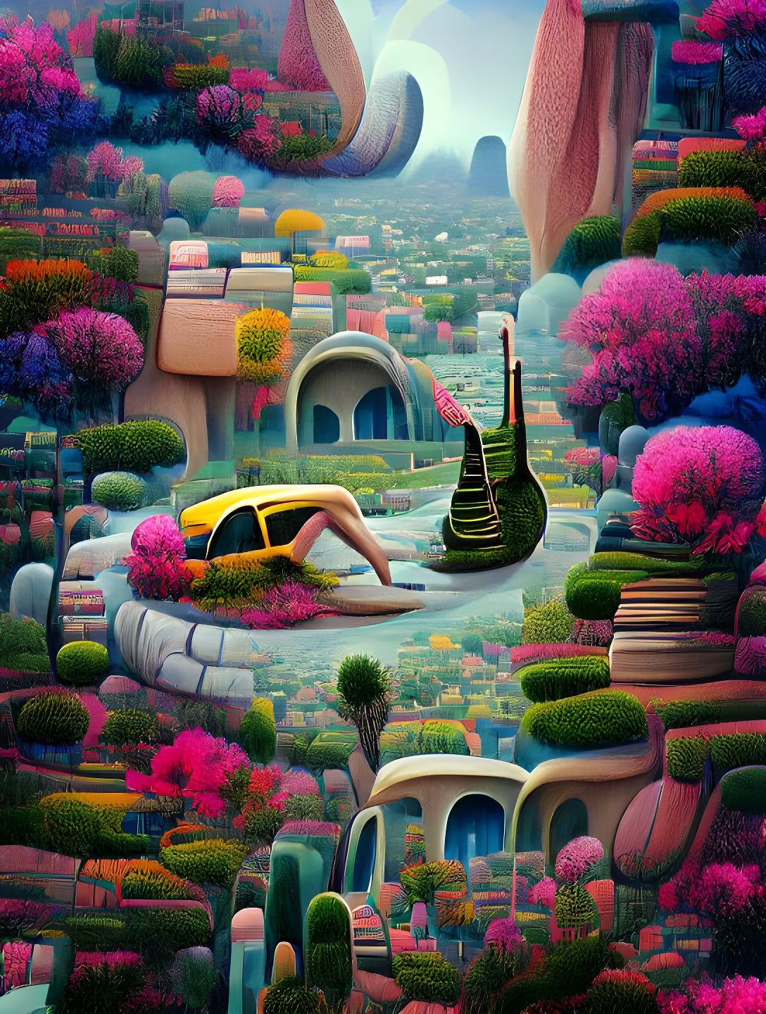 Surreal Fantasy Landscape Inspired by Yerka