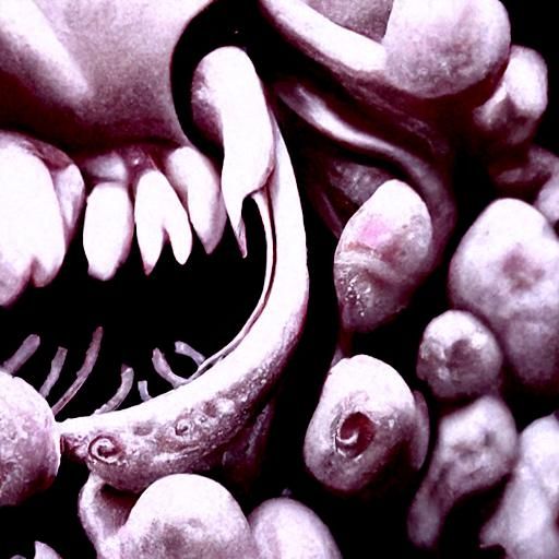 Tentacled Horror Creature with Teeth