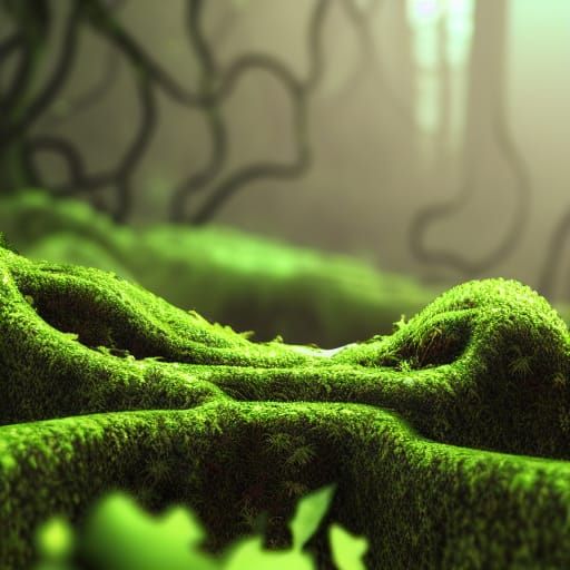 Overgrown City: Fairycore Biopunk Earth Art