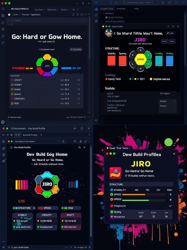 Pixel Art Dev Build Profile Panel in VSCode