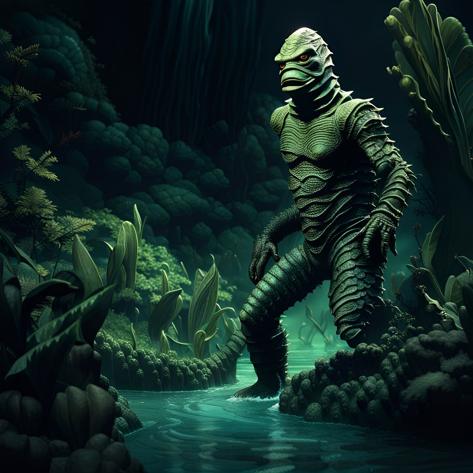 Creature from the Black Lagoon: Fantasy 3D Render