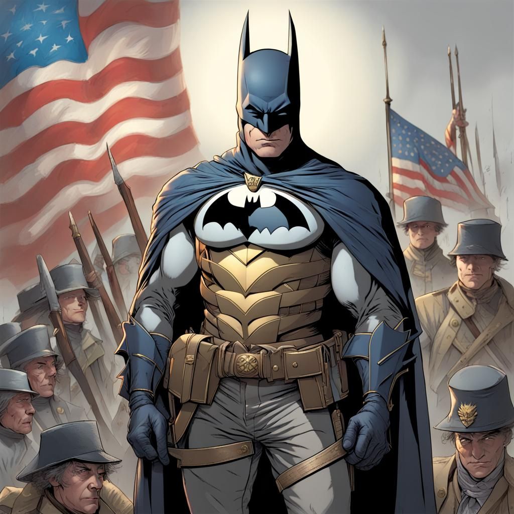 Batman as a revolutionary war solider
