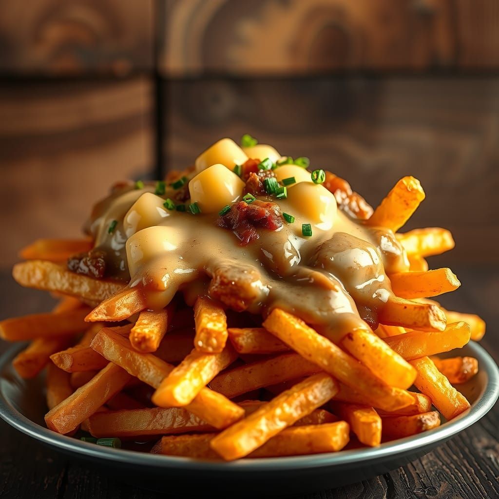 Ultra realistic and ultra detailed picture of a quebec pouti...