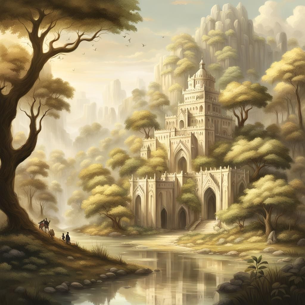 Realistic Cream Kingdom: A Beige-Toned Sanctuary