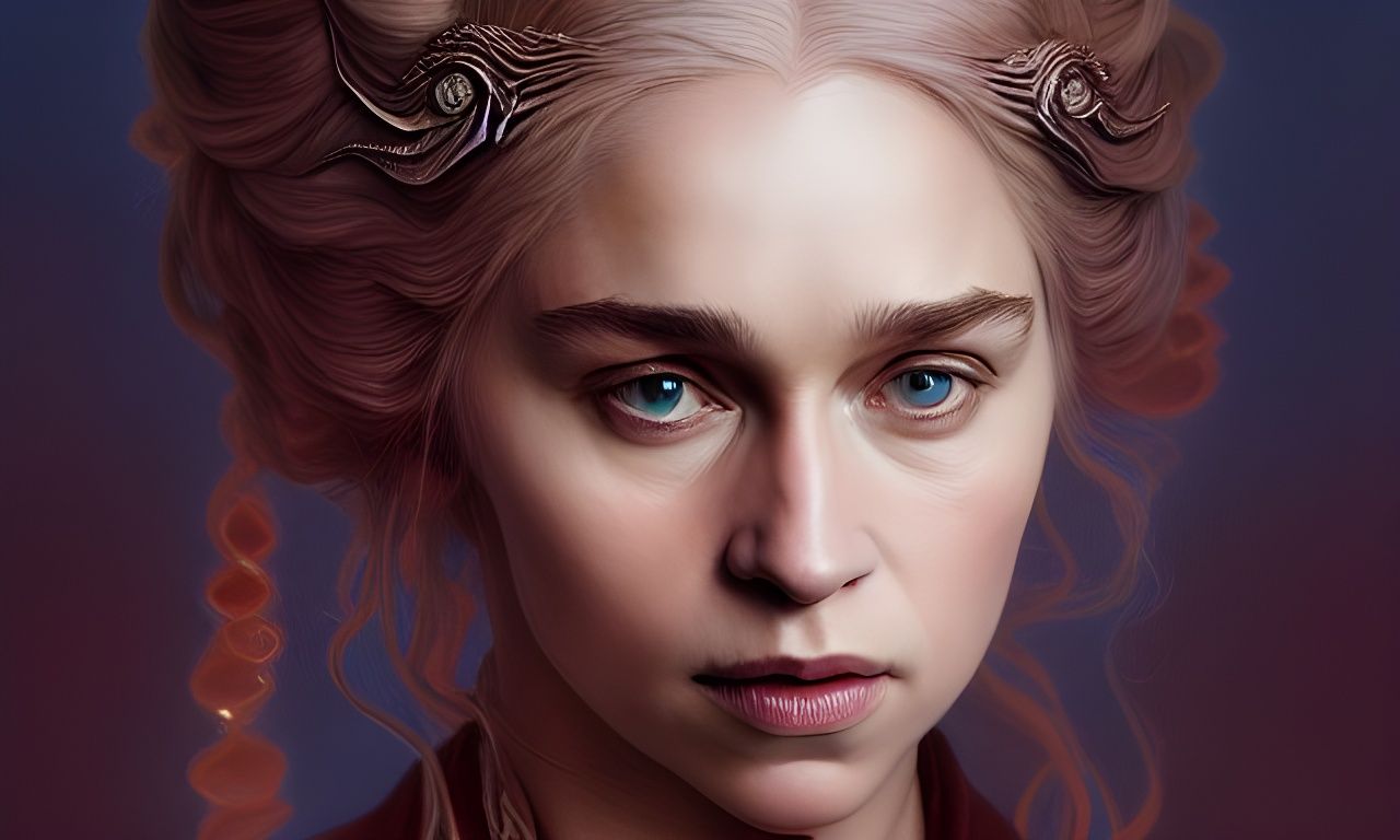 Mother of Dragons Digital Portrait