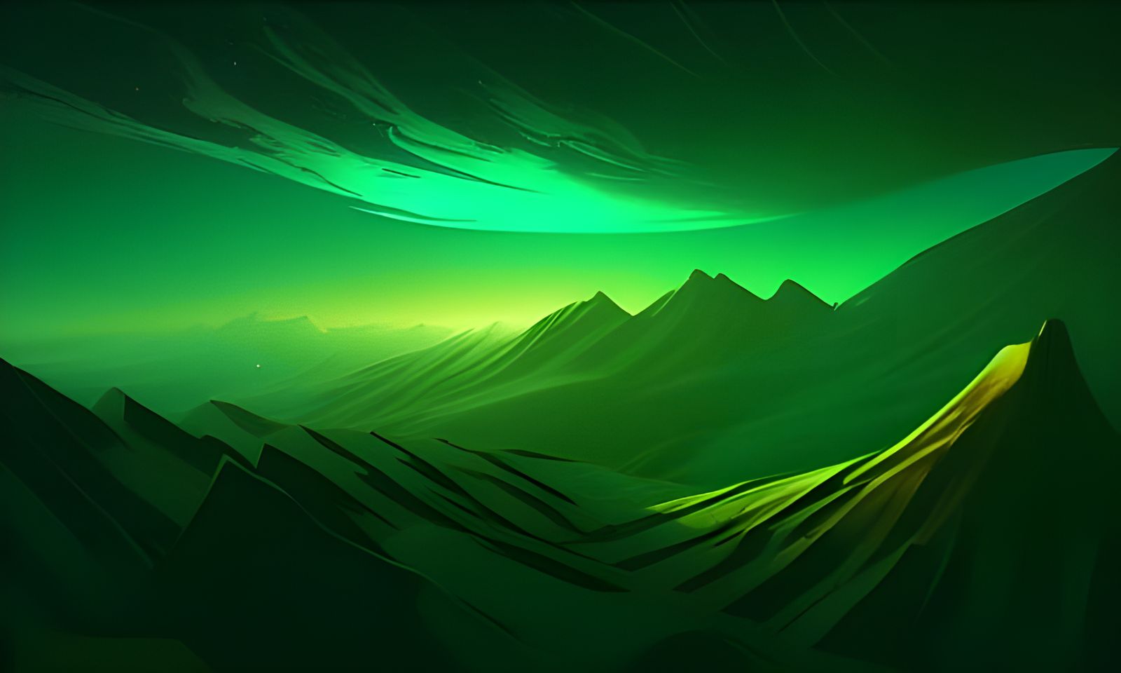 Cosmic Landscape with Parallax Rendering