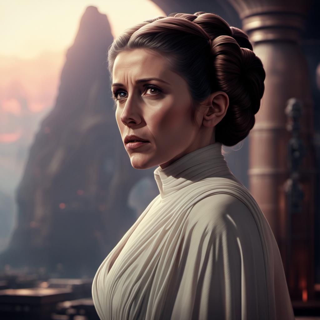 Princess Leia Organa in Epic Digital Painting