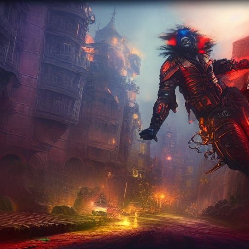 Jumpin Jack Flash Detailed Matte Painting