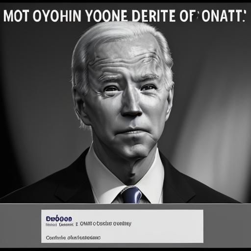 Joe Biden Facebook Meme in Hyperrealistic Style