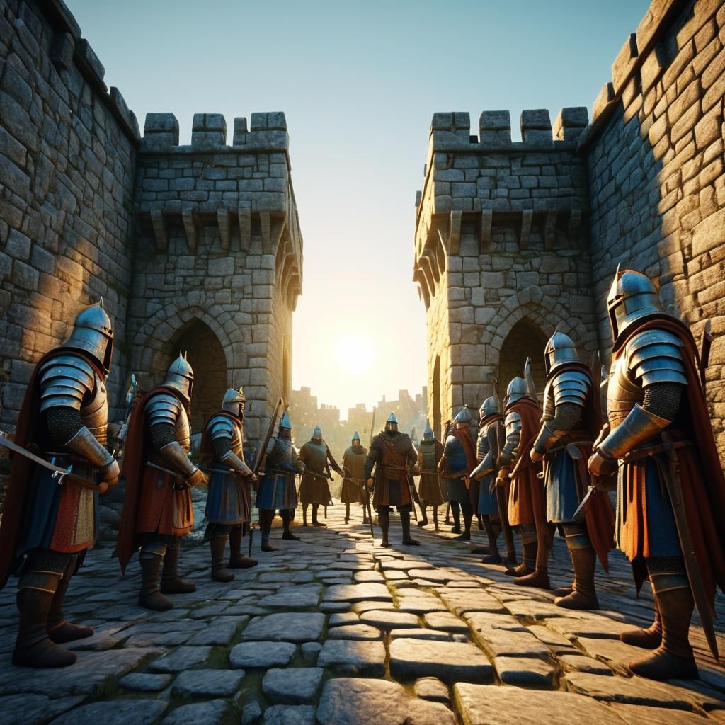 Medieval Warriors at The House of Wuffa in 3D