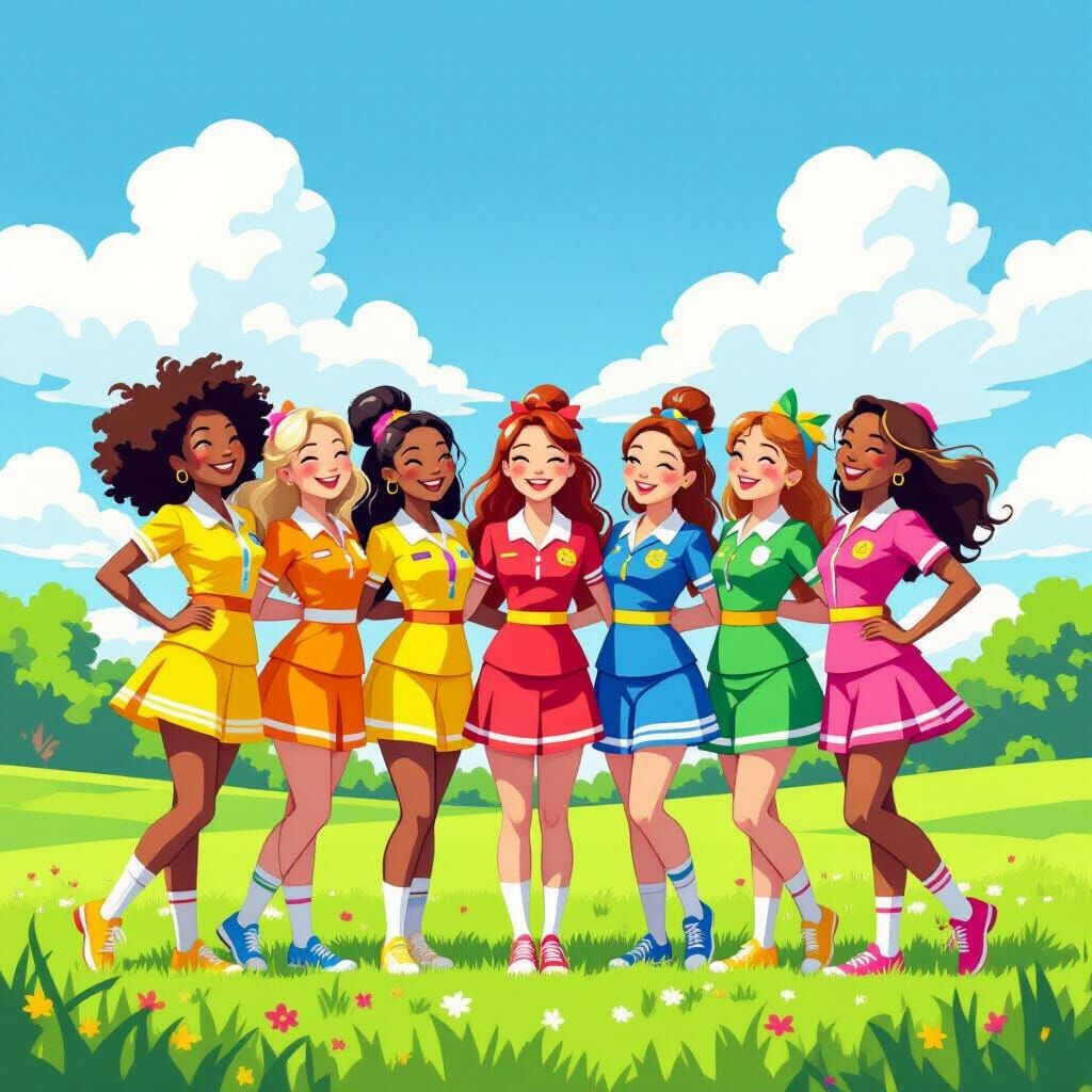 Sunny day cheer squad