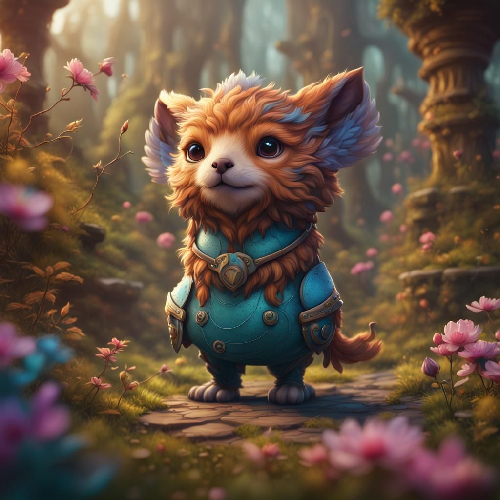 Cute Animal in Detailed Fantasy Concept Art