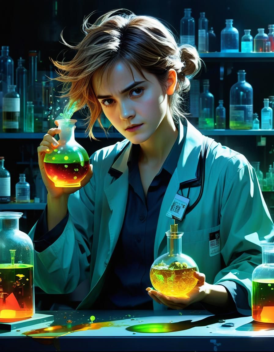 Fuming Potion: Scientist in a Maximalist Lab