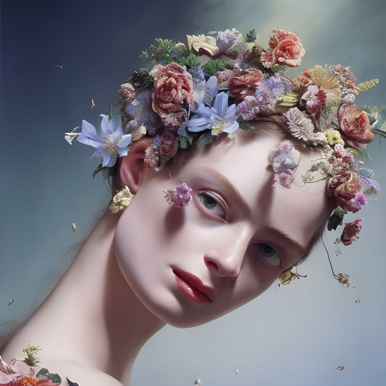 Exquisite Floral Art in Hyperreal Detail