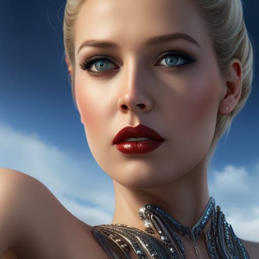 Attractive Giantess Generated by AI