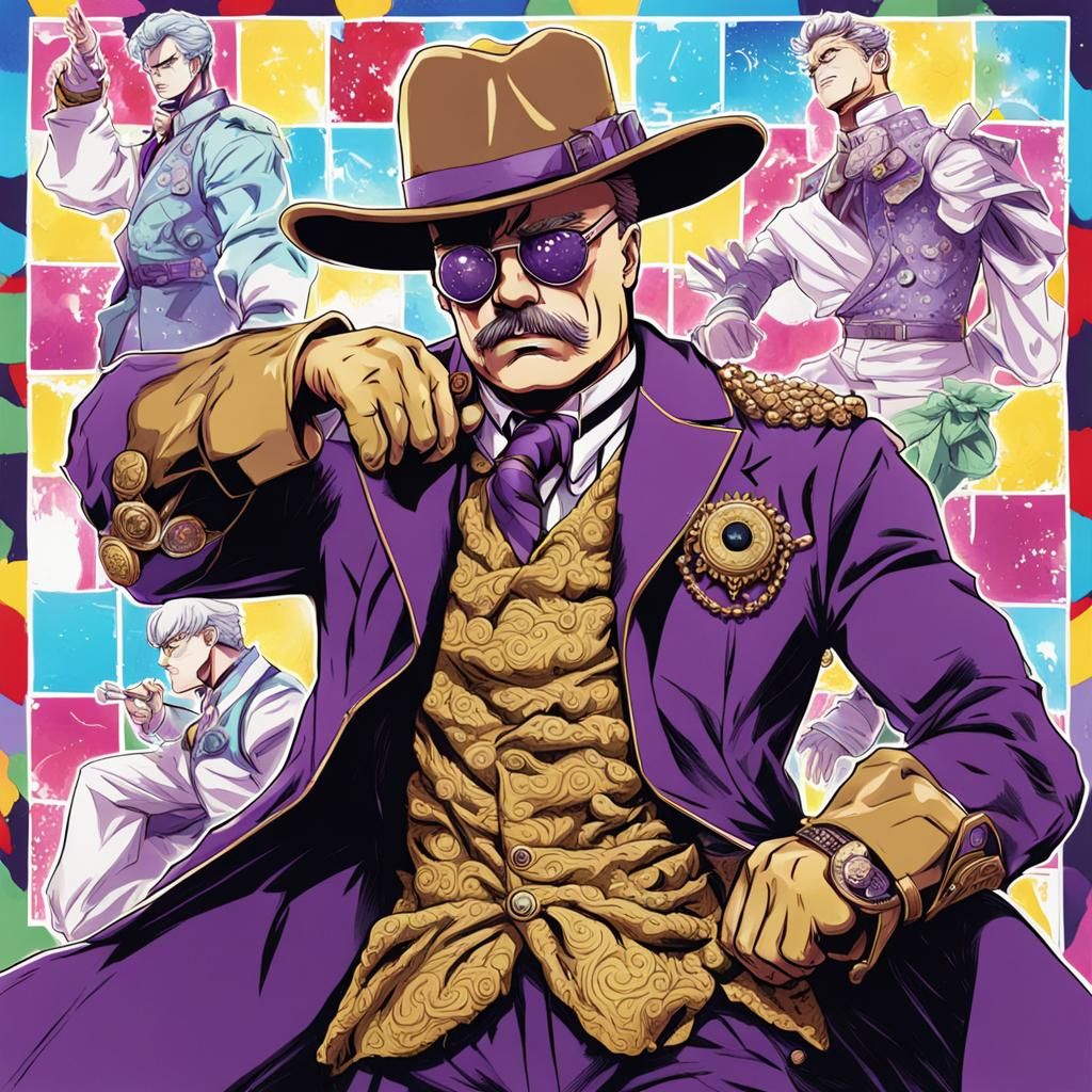 Theodore Roosevelt as Anime-Style Character