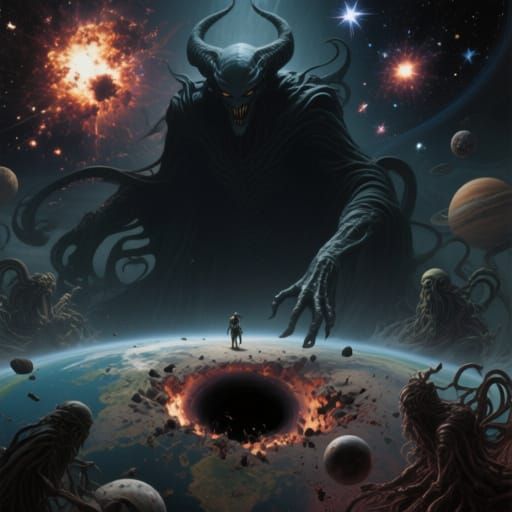 Ominous Villain Dominates Multiverse in Surreal Cosmic Horro...