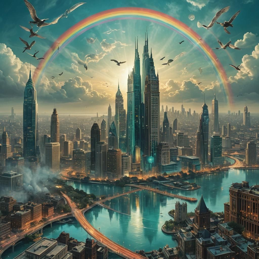 Surreal Sky Panther Embodies Time and Destiny