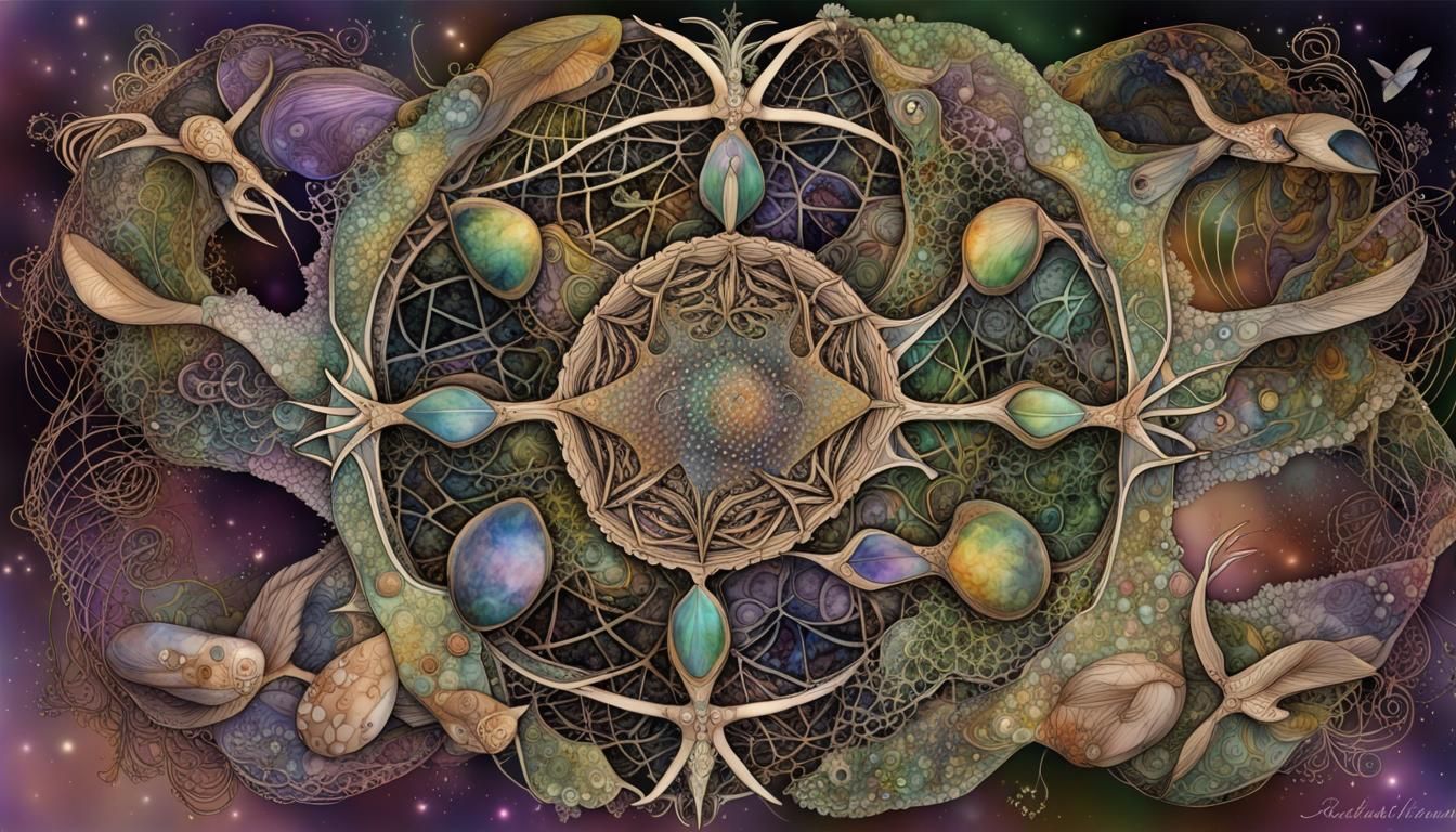 Gaia Harmonics: Australian Native Flora and Fauna in Fractal...