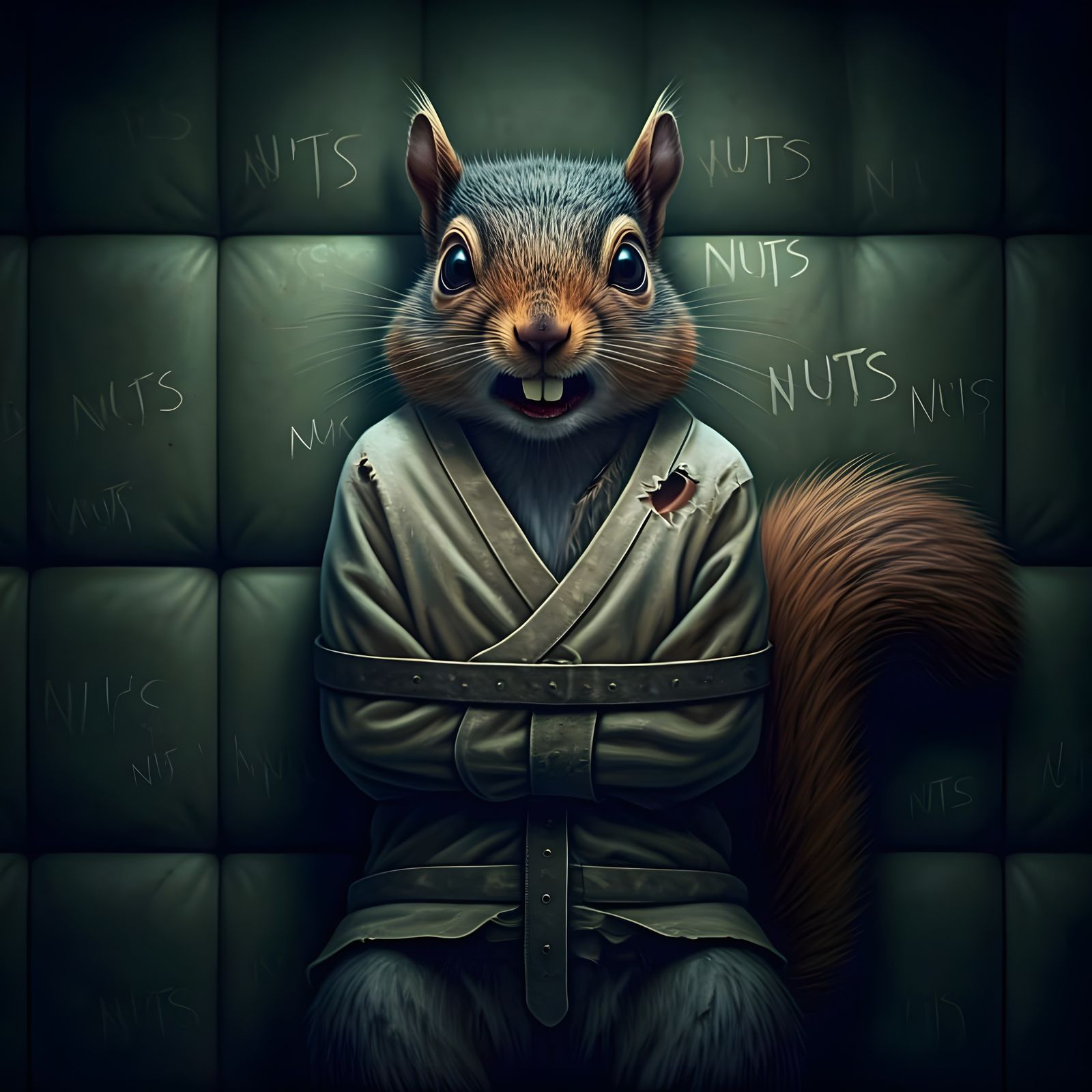 Manic Squirrel in Asylum