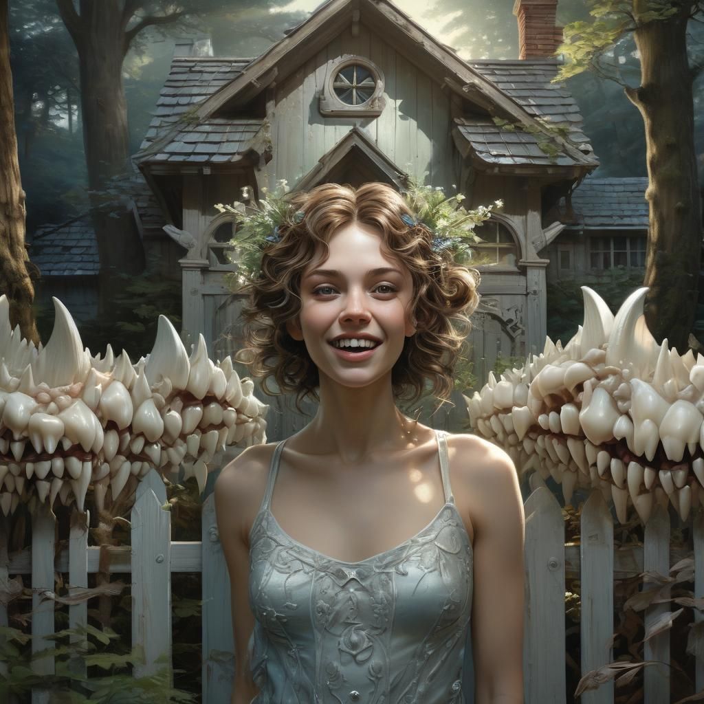 Tooth Fairy Portrait in Ethereal Oil Painting Style