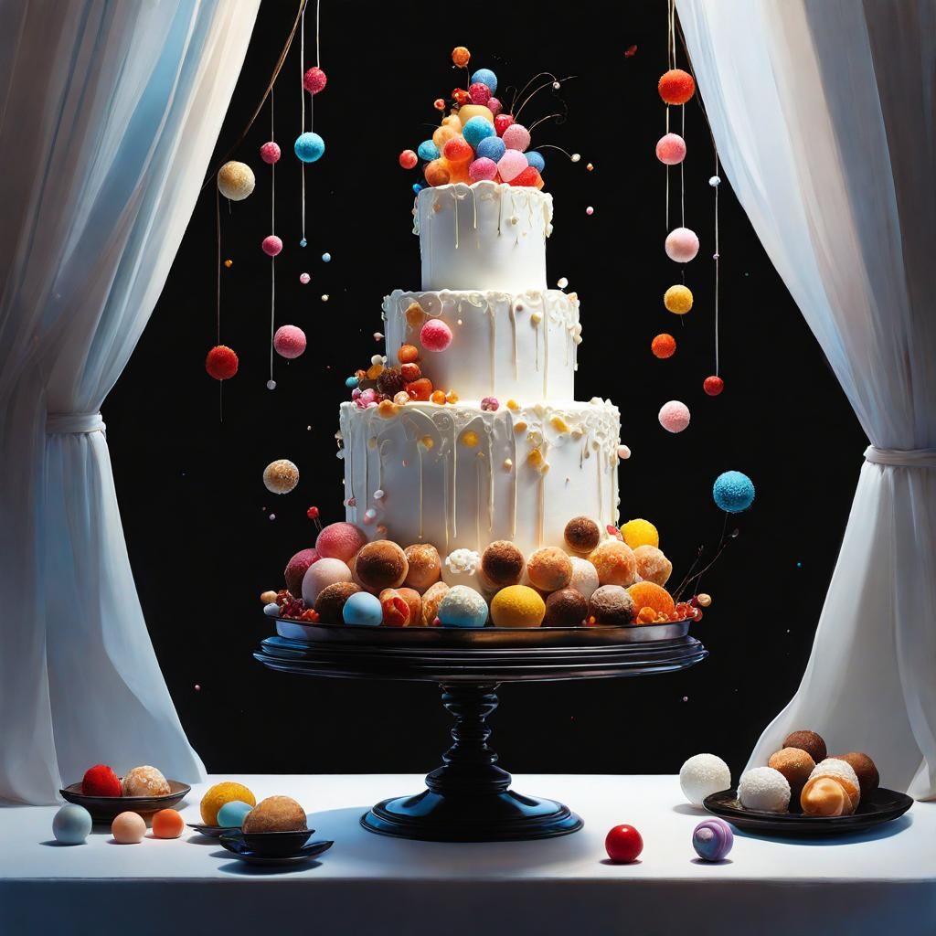 Wedding cake unveiled.... :) :)