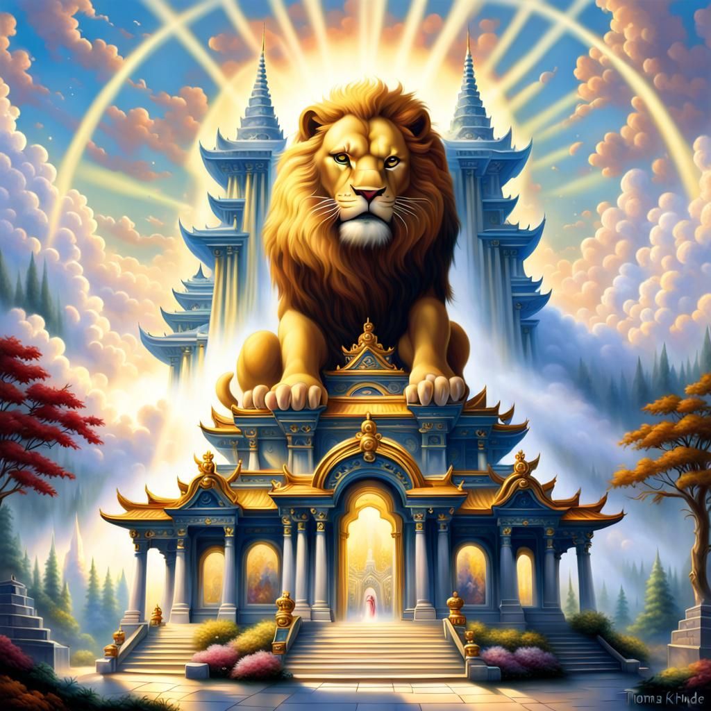 Majestic Temple of the Lion God