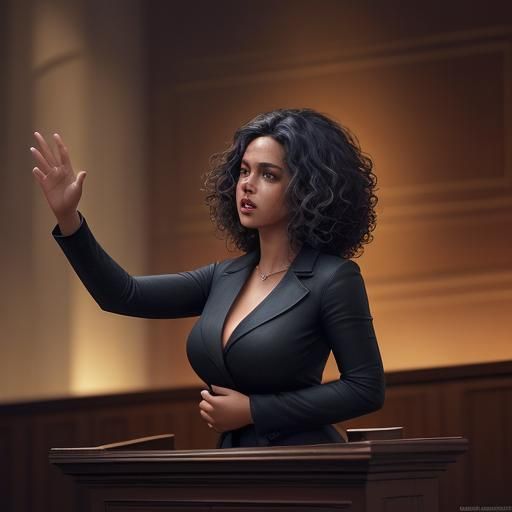 Lawyer Delivers Gender Equality Speech: Splash Art