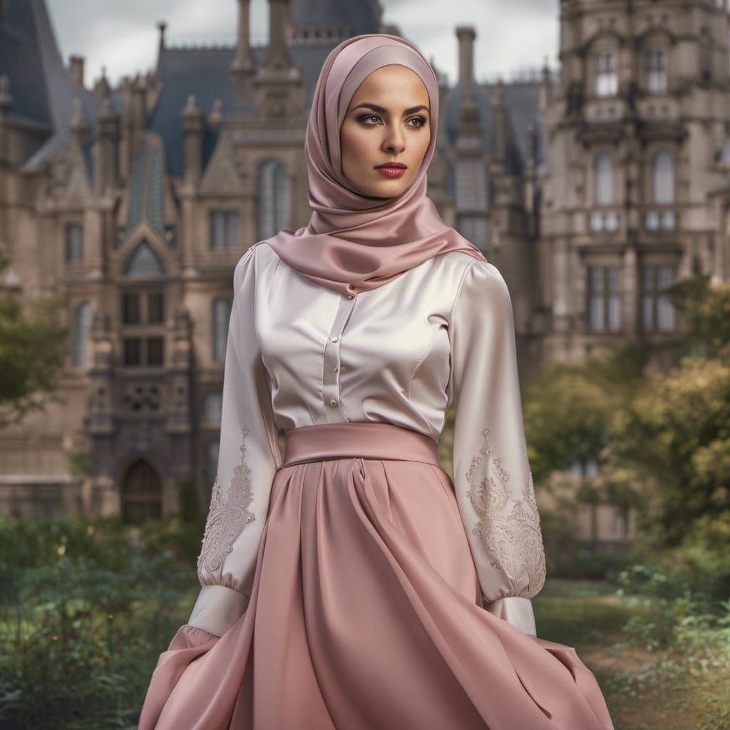 Beautiful Irish Woman Portrait in City Park