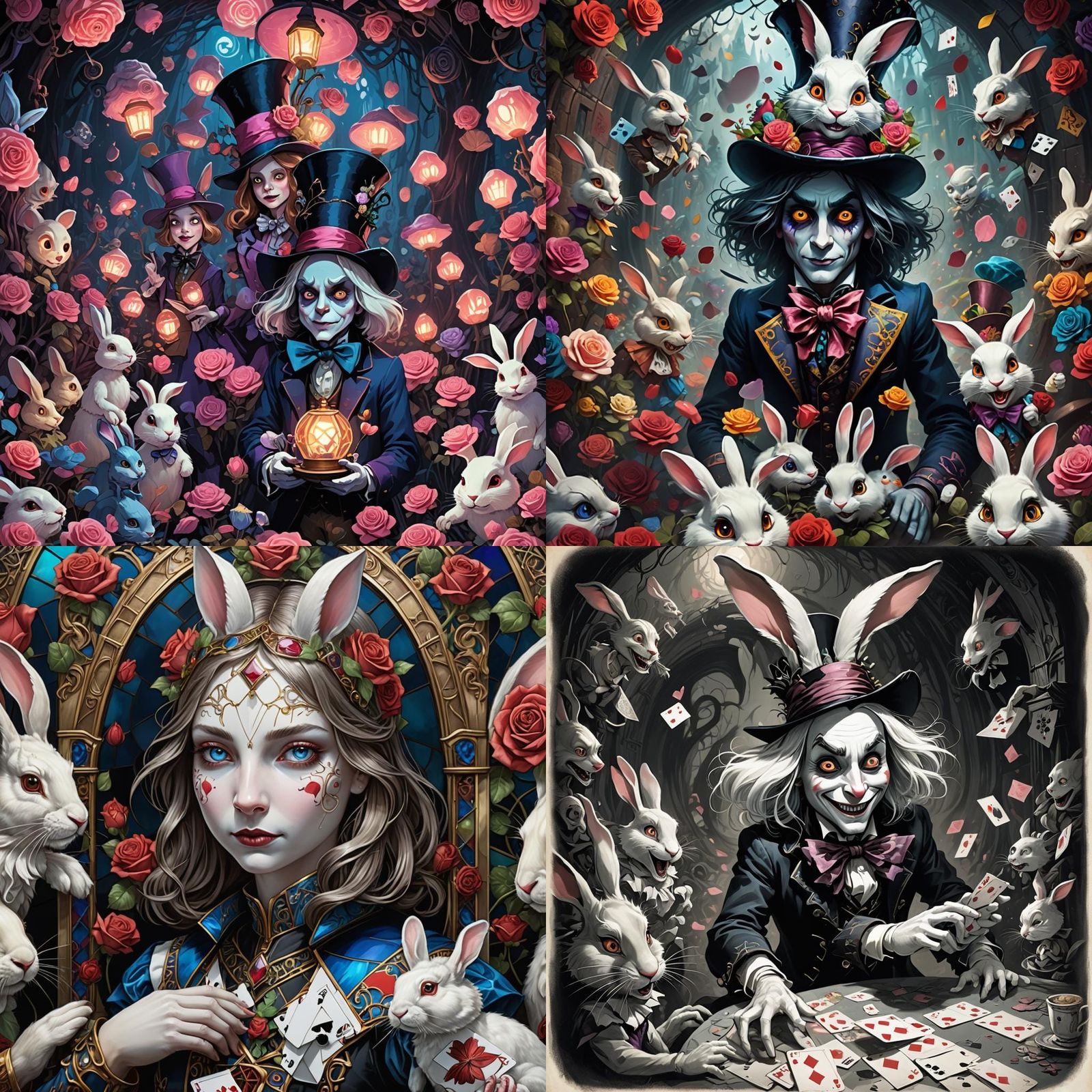 Alice in Wonderland: Dark Horror Art
